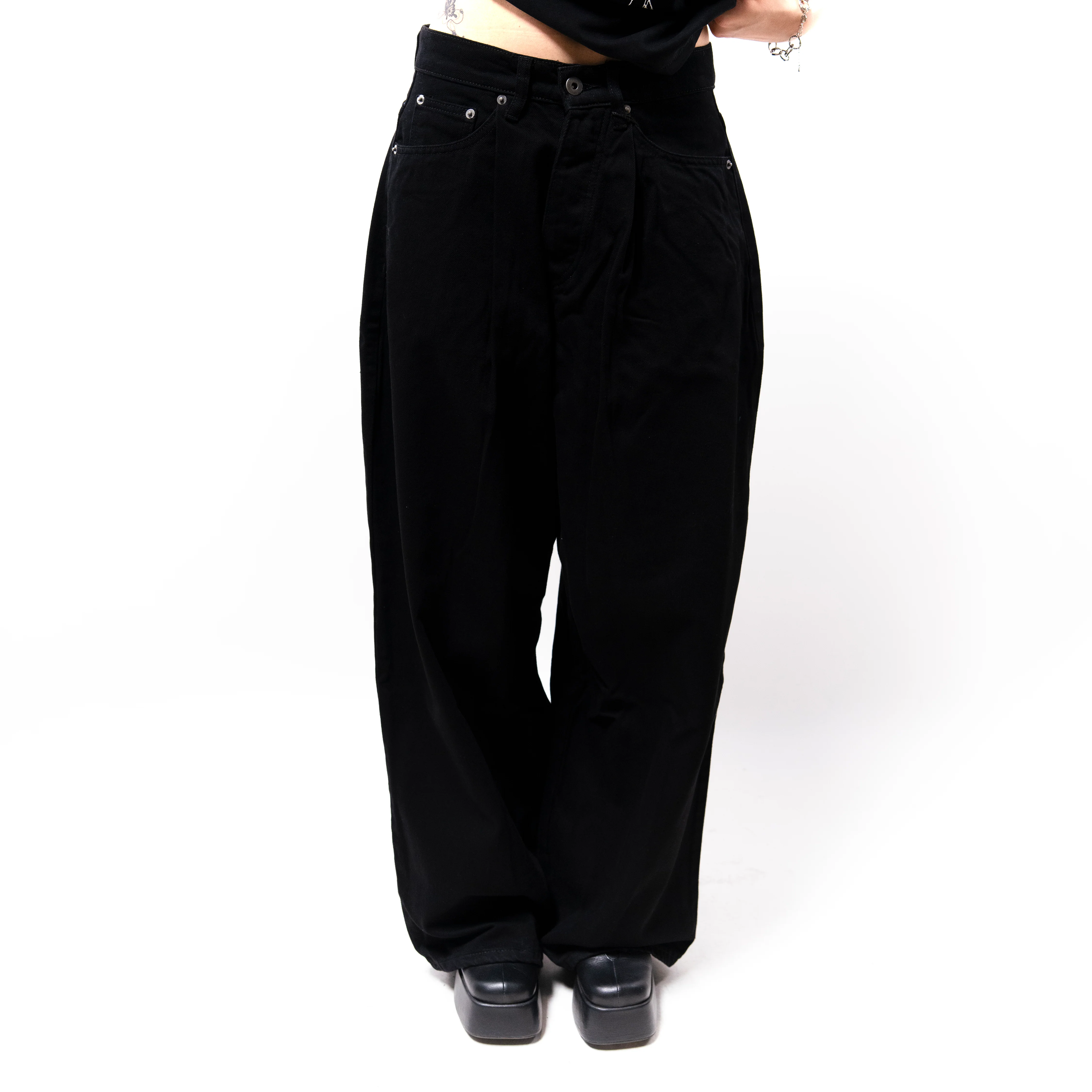 BAGGY PLEATED JEANS - Image 3