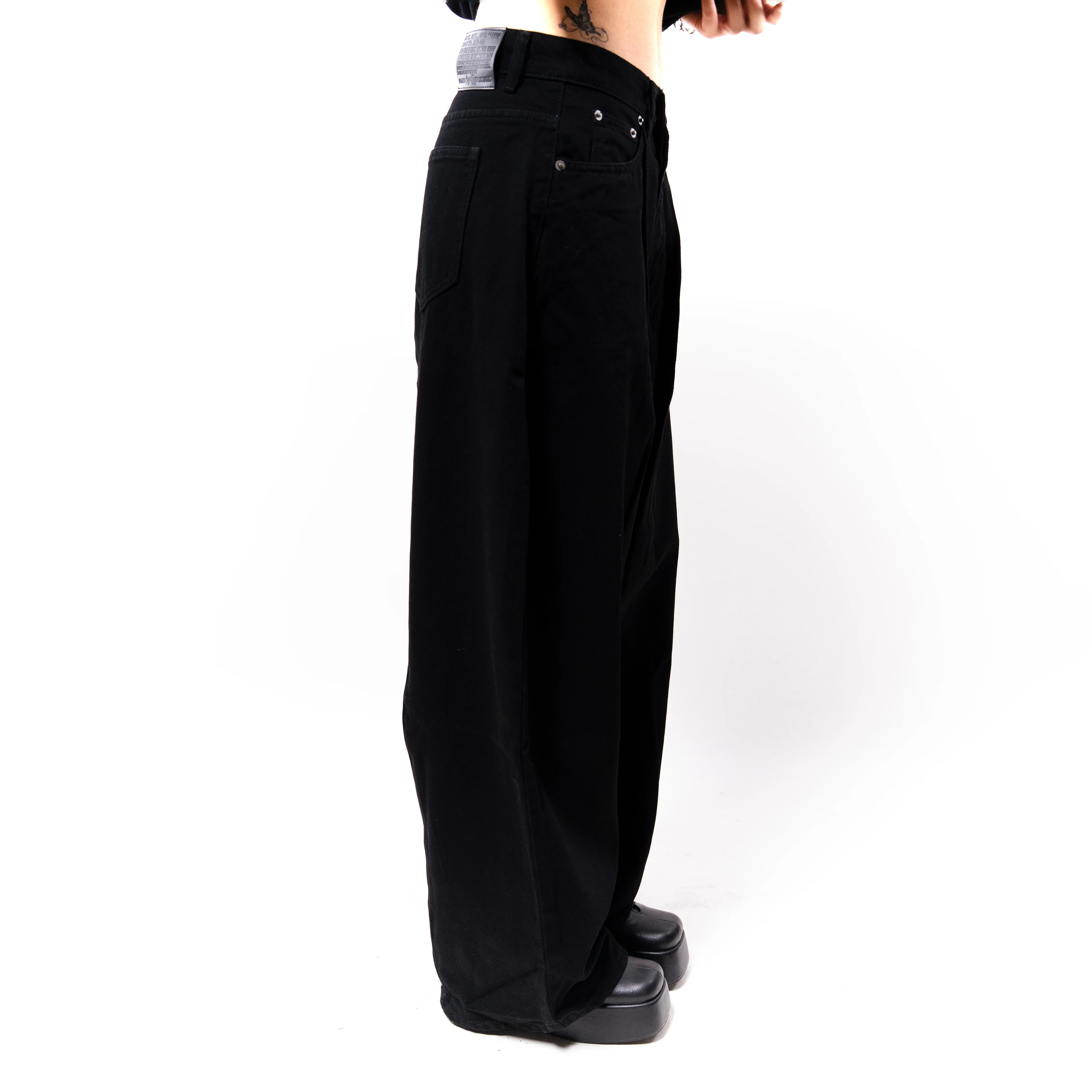 BAGGY PLEATED JEANS - Image 4